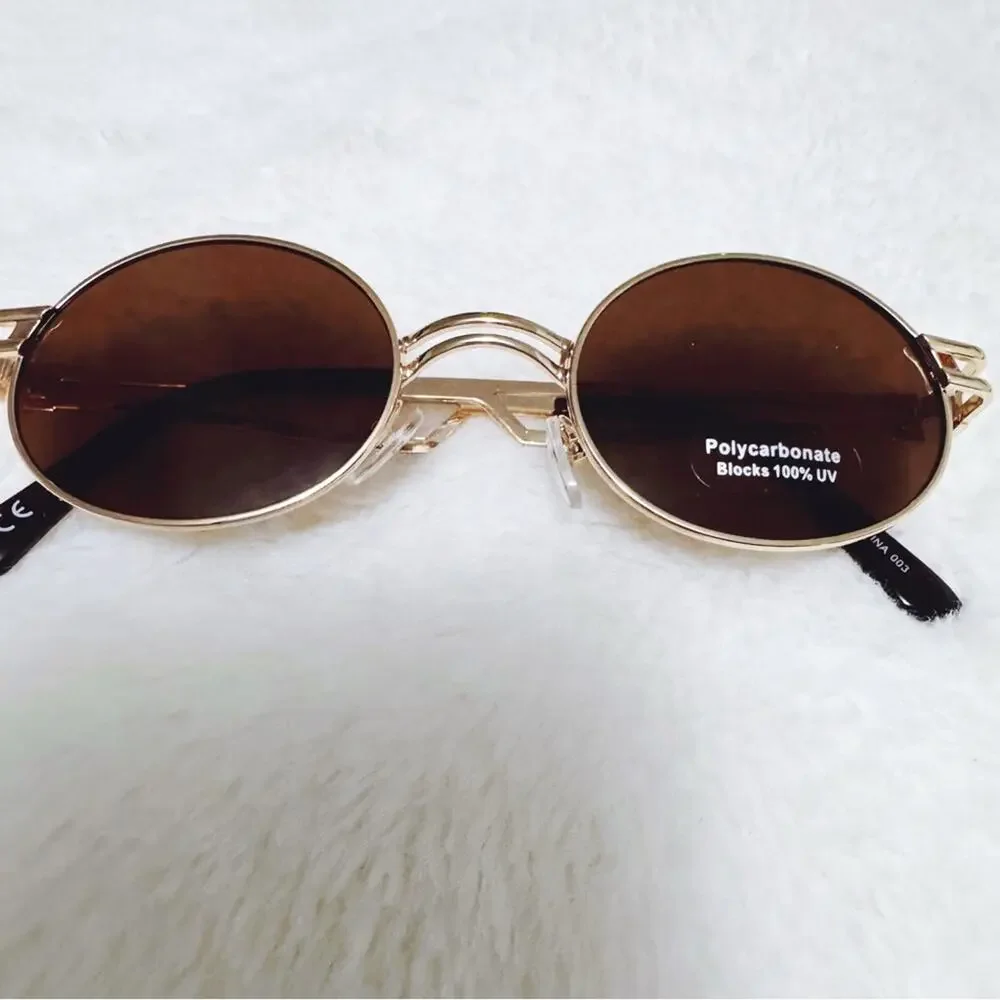 Brandon Brown Round Sunglasses